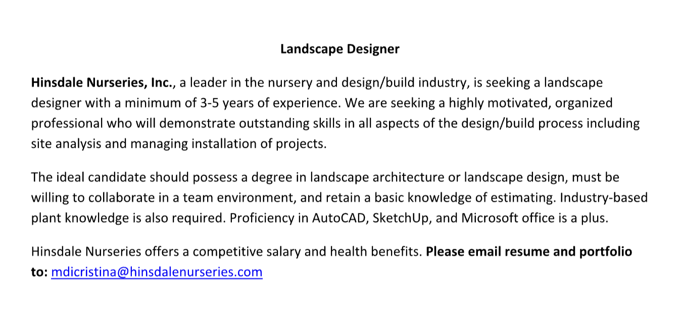 Landscape Designer